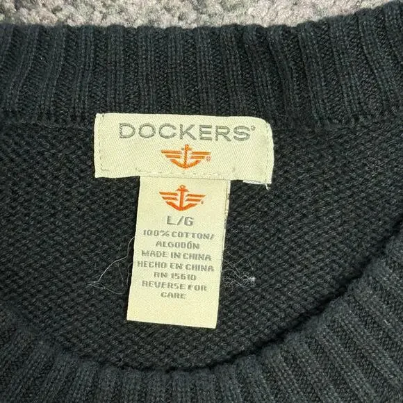 Dockers Vintage 90s Patterned Snowflake Christmas Sweater XL - Picture 7 of 7